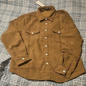 Brown Corduroy Button Up